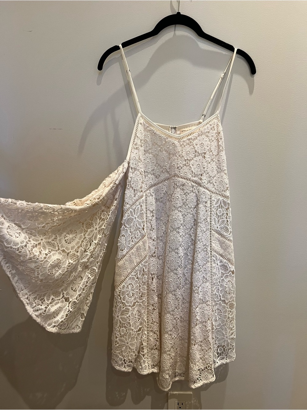 Spell & The Gypsy Collective White Crochet Lace Cami Dress